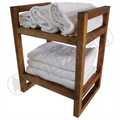 Ahşap Banyo Havlu Rafı