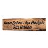 CNC Kazıma Masif Ahşap Tabela